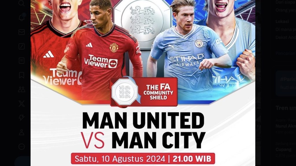 turunminum.id Inggris Lineup Man Utd vs Man City: Community Shield Lineup Man Utd vs Man City: Community Shield (foto: x)