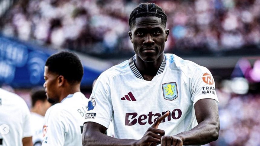 Amadou Onana Gol Debut Tercepat Premier League (foto: x)