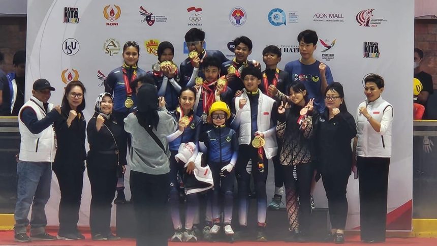 turunminum.id Jabar Juara Umum Ice Speed Skating Short Track Road to PON XXI 2024