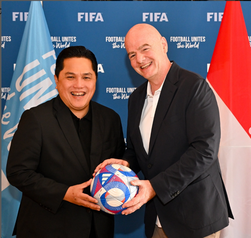 turunminum.id Tangan Dingin Erick Thohir Sukses Majukan Sepak Bola Indonesia, Gianni Infantino Sampai Begini
