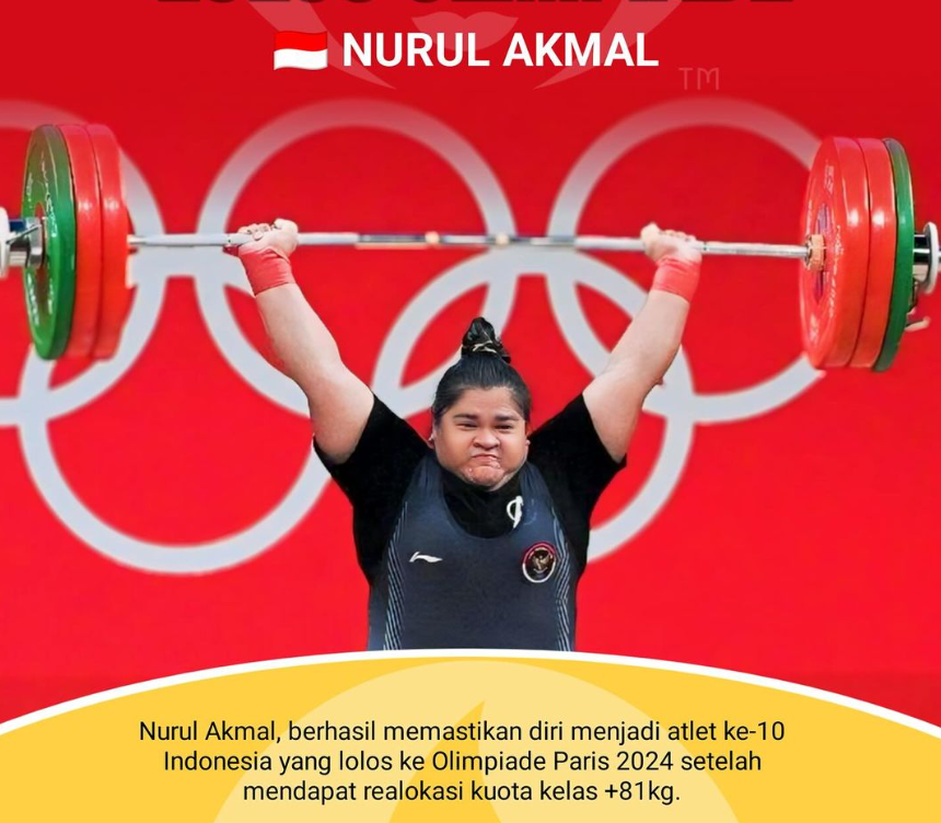 turunminum.id Nurul Akmal Siap Tambah Koleksi Medali Indonesia di Olimpiade Paris 2024 Hari Ini