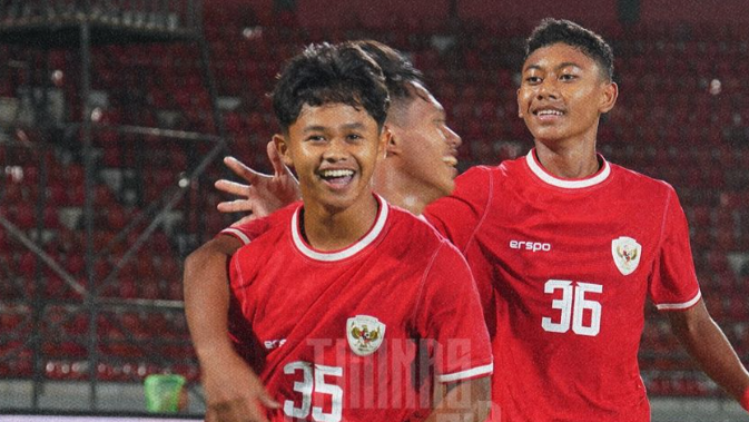 menang 3-1 atas India dalam pertandingan uji coba yang berlangsung di Stadion Kapten I Wayan Dipta, Minggu (25/8/2024) malam.(Foto:Instagram/@timnasindonesia)