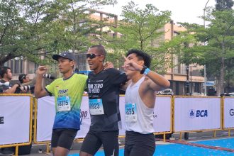 Agus Prayogo ikut Garmin Run 2024 (Foto: Turunminum.id/da Yerimon)