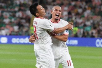 Timnas Indonesia vs Arab Saudi imbang 1-1 di babak pertama (Foto: Instagram/timnasindonesia)