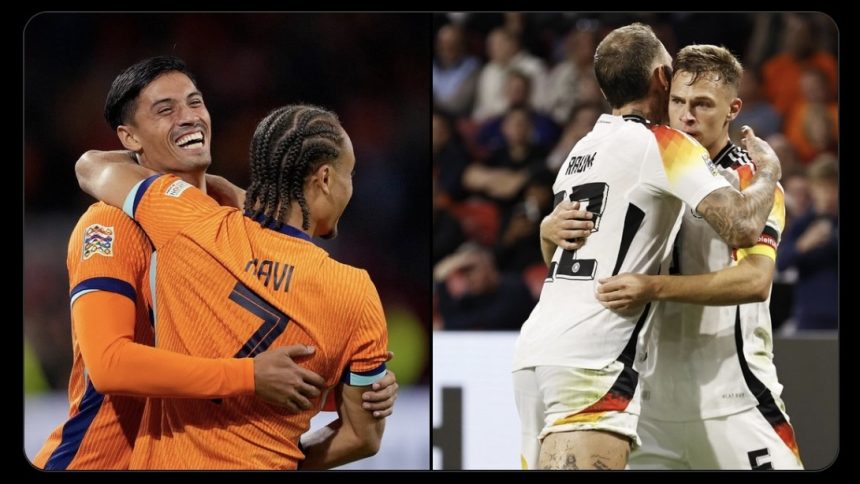 Belanda vs Jerman 2-2 di UEFA Nations League (foto: x)