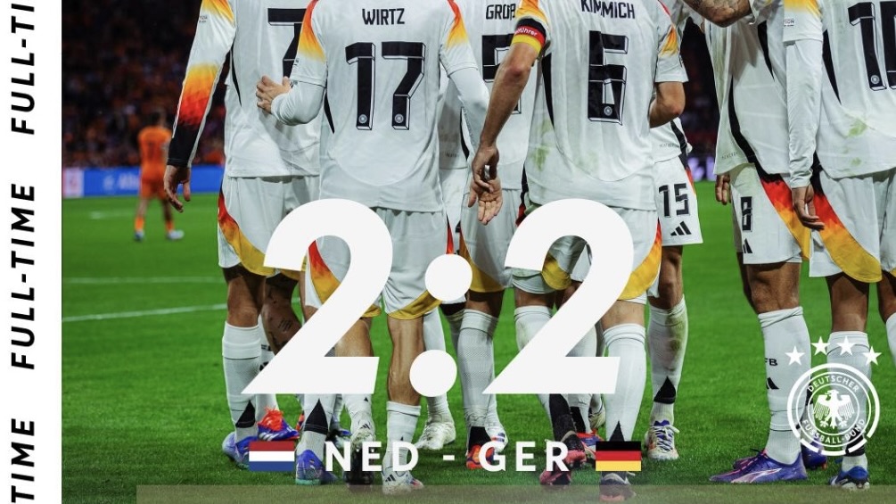 turunminum.id Eropa UEFA Belanda vs Jerman 2-2 di UEFA Nations League Belanda vs Jerman 2-2 di UEFA Nations League (foto: x)