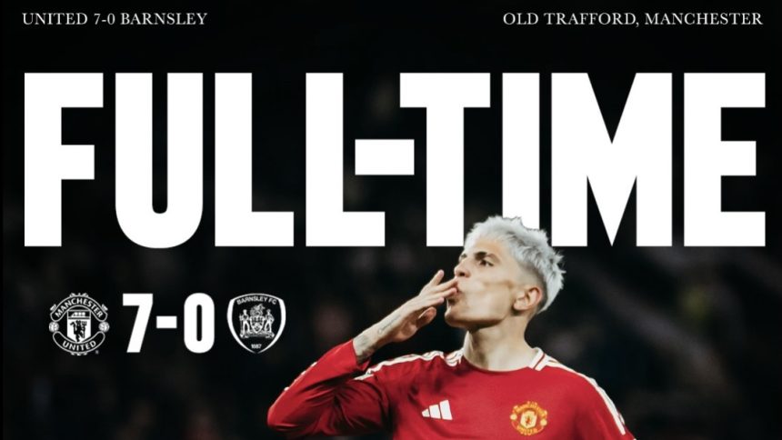 Manchester United Hancurkan Barnsley 7-0 di Carabao Cup (foto: x)