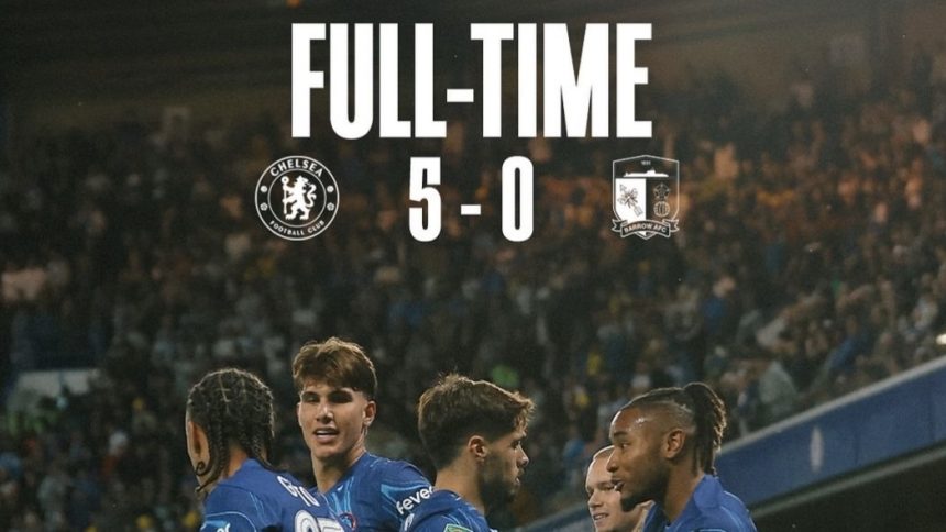 Chelsea Dominasi Barrow: Nkunku Cetak Hattrick (foto: x)