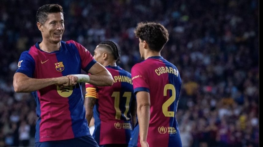 Lewandowski Amankan Barcelona Capai Puncak (foto: x)