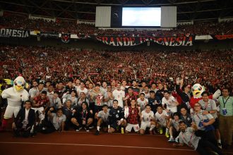 Timnas Indonesia Senior saat lawan Australia (Foto: Turunminum.id/Rifqi Dian Saputra)