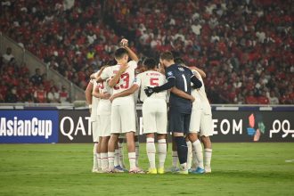 Timnas Indonesia saat lawan Australia (Foto: Turunminum.id/Rifqi Dian Saputra)