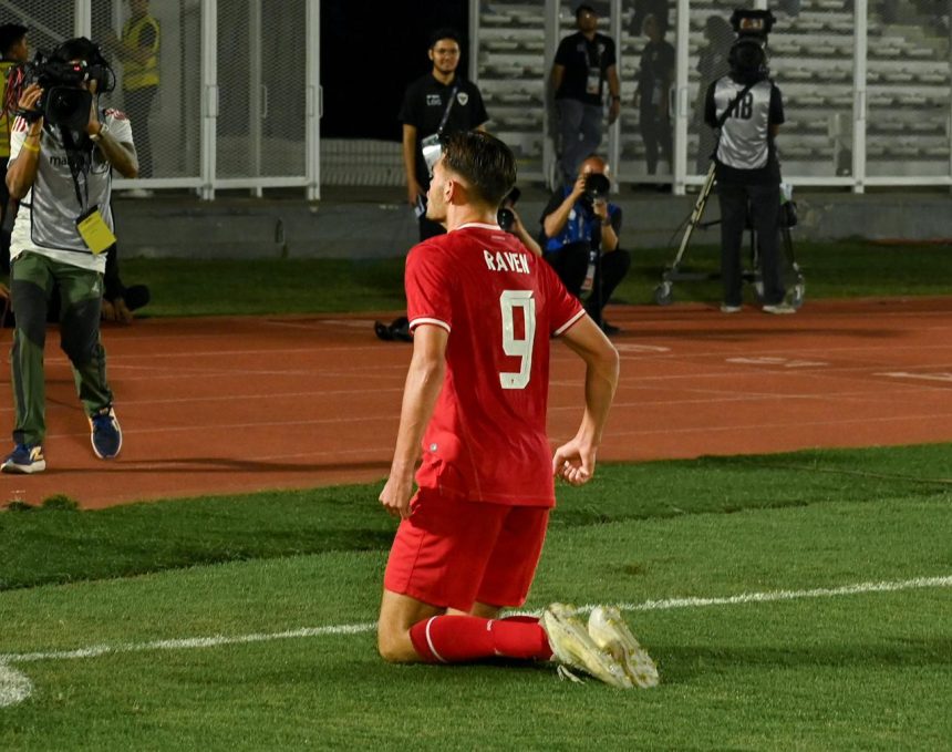 Jens Raven tampil di Kualifikasi Piala Asia U-20 2024 (Foto: Turunminum.id/Rifqi Dian Saputra)