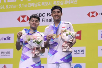 turunminum.id Leo Rolly Carnando/Bagas Maulana Tak Ingin Cepat Puas Usai Menjuarai Korea Open 2024