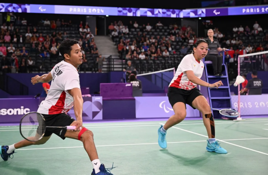 turunminum.id Indonesia Pastikan Medali Emas di Ganda Campuran Para Badminton Paralimpiade Paris 2024