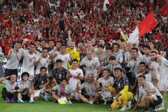 Timnas Indonesia usai imbangi Arab Saudi 1-1 di laga perdana Grup C Kualifikasi Piala Dunia 2026, Jumat (6/9/2024).