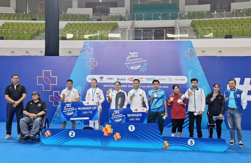 turunminum.id Indonesia Rebut Gelar Juara Umum HYDROPLUS Para Badminton International 2024