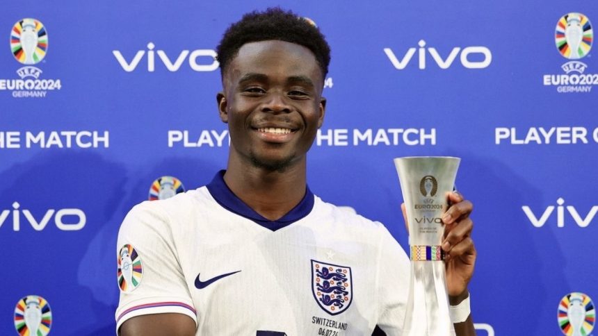 Bukayo Saka Dipastikan Tidak Cedera Serius (foto: x)
