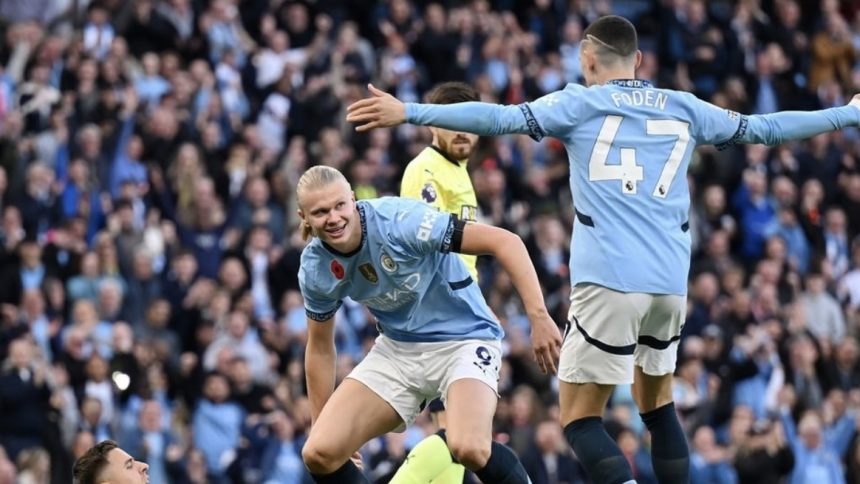 Gol Cepat Haaland Bawa City Unggul Atas Southampton (foto: x)