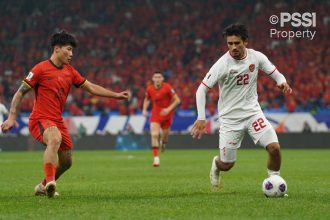 Timnas Indonesia saat lawan China (Foto: PSSI)