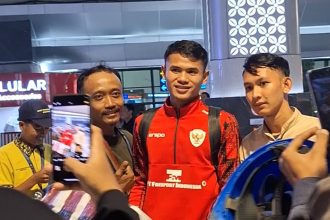 Pemain Timnas Indonesia tiba di Jakarta (Foto: Turunminum.id/da Yerimon)