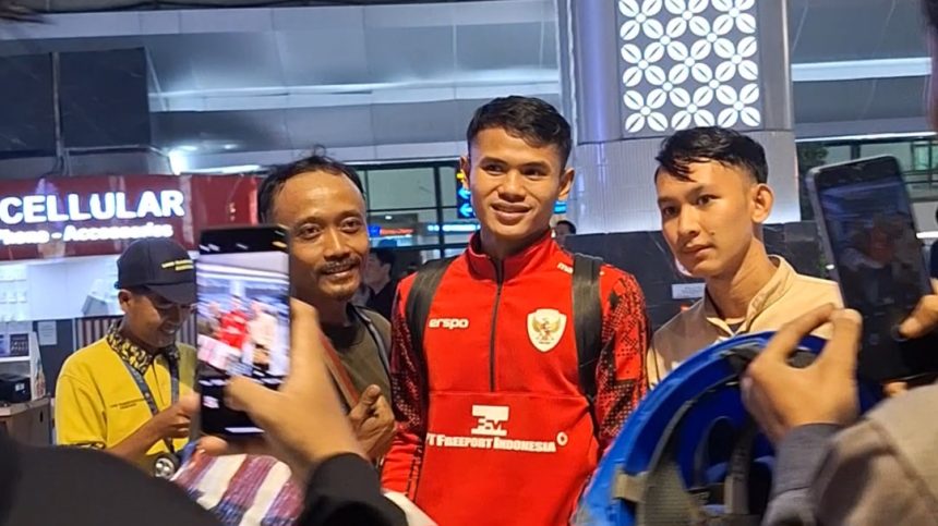 Pemain Timnas Indonesia tiba di Jakarta (Foto: Turunminum.id/da Yerimon)