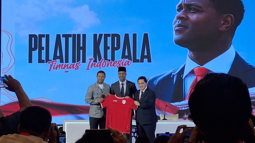 Patrick Kluivert diperkenalkan PSSI ke publik (Foto: Turunminum.id)